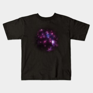 Pink stars in nebula Kids T-Shirt